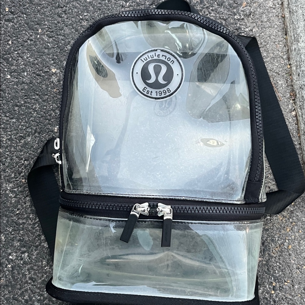 Lululemon Transparent Backpack with Black Accents